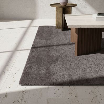 Teppich Kurzflor unifarben waschbar 11 mm Flor Wohnzimmer - ISAR Kadima Design