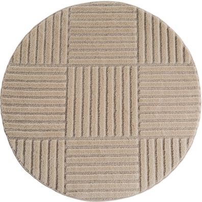 Hoch-Tief-Teppich 3D-Relief Cord Patchwork Modern Robust 10mm Oeko-TEX - RIGI