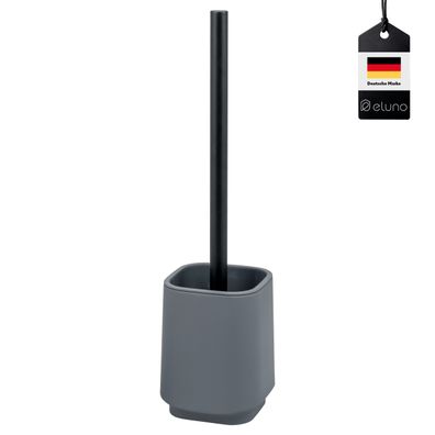 B-Ware eluno WC-Garnitur VALONA, WC-Bürste inkl. 1x schwarzer Ersatzbürstenkopf, aus