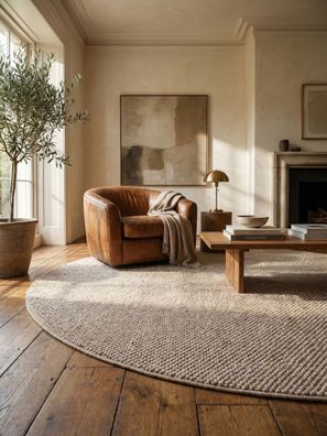 Flachgewebe Teppich Berber Meliert Modern Pflegeleicht Robust - LANGAU