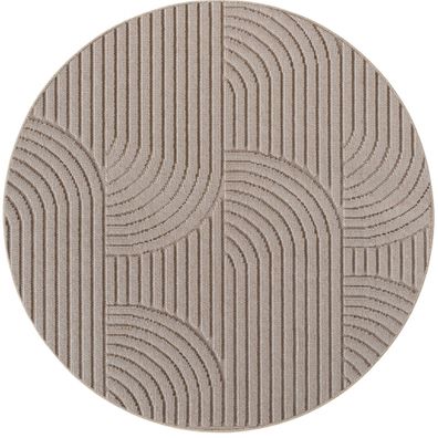 Flachgewebe Teppich Geometrisch Modern Bogenmuster Pflegeleicht Oeko-TEX - LANGAU