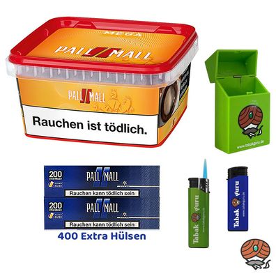 Pall Mall Allround Volumentabak Mega Box 145g, Blue Xtra Hülsen, Zubehör