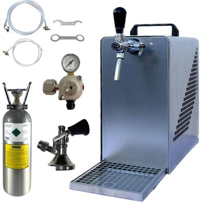 Bierkühler BieTal® Bierzapfanlage 30 L/h Durchlaufkühler Komplettset - 5/8 Zoll