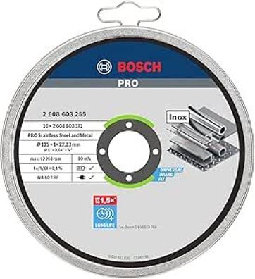 Bosch Professional 10x Trennscheibe Gerade Standard f?r Inox - Rapido (Rostfreier