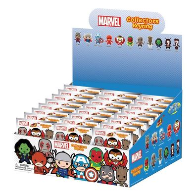 Marvel 3D PVC-Taschenanhänger Series 2 Display (24)