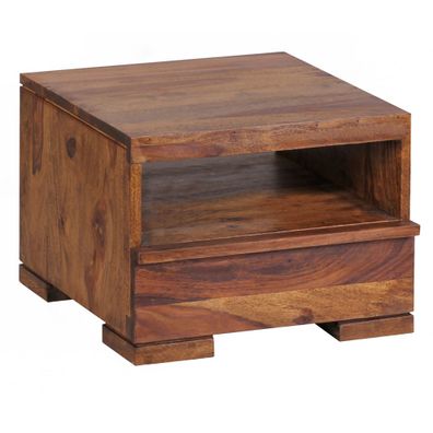Nachtkonsole NAKO Massivholz Schublade Ablage Landhausstil 40 x 40 x 30 cm