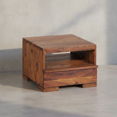 Nachtkonsole NAKO Massivholz Schublade Ablage Landhausstil 40 x 40 x 30 cm