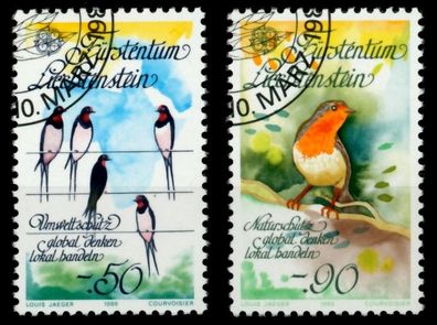 Liechtenstein 1986 Nr 893-894 gestempelt SB49F5E