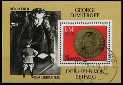 DDR BLOCK Kleinbogen Block 68 gestempelt X0F1852