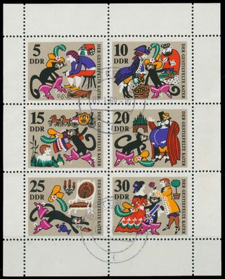 DDR BLOCK Kleinbogen Nr 1426-1431 gestempelt Kleinbg X0FAE9A