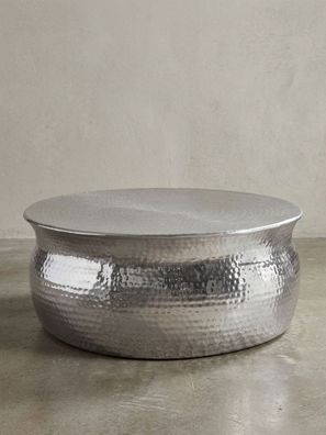 Couchtisch ENNS Aluminium Hammerschlag orientalisch rund 75x75x31 cm