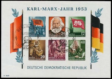 DDR BLOCK Kleinbogen Block 8BYI gepr. X53A8CE