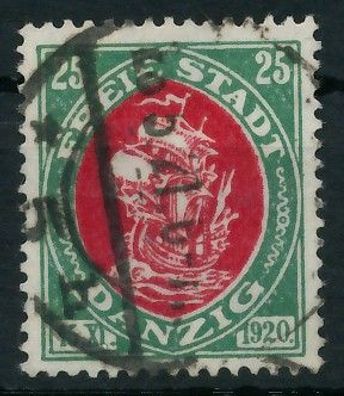 DANZIG 1921 Nr 63 gestempelt gepr. X560606