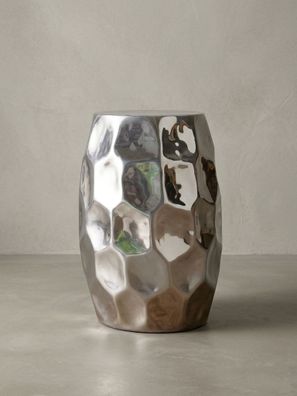 Beistelltisch ENNS Aluminium Hammerschlag orientalisch rund 30x30x47 cm