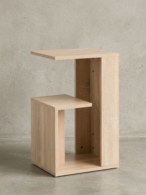Beistelltisch BRENTA Holz 3 Ablagen melaminbeschichtet 61 cm hoch