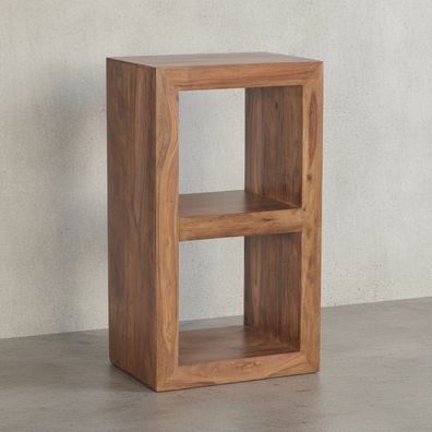 Standregal NAKO Massivholz Akazie handgefertigt rustikal 50x35x88 cm