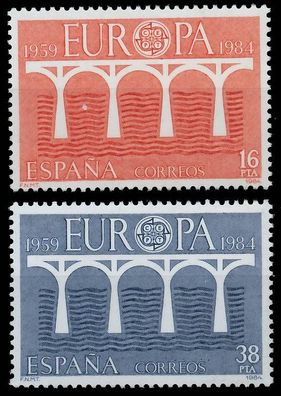 Spanien 1984 Nr 2633-2634 postfrisch S1E991E