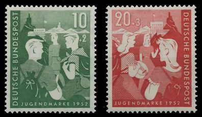 BRD BUND 1952 Nr 153-154 postfrisch X5BE7E6