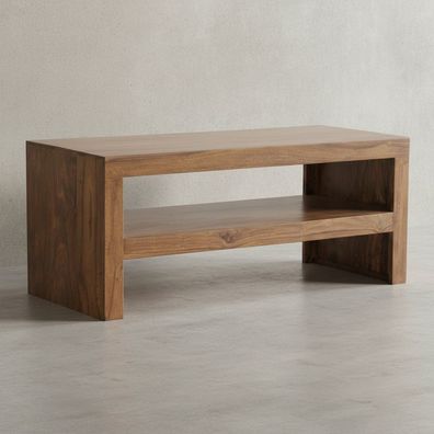 Couchtisch Sheesham Massivholz, moderner Stil, orientalisches Flair, 110x45x45cm