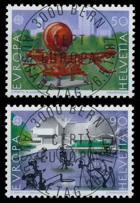 Schweiz 1987 Nr 1349-1350 zentrisch gestempelt X5C9EAE