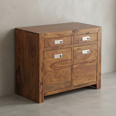 Sideboard - Massivholz, 90cm, 2 Türen, Schubladen, viel Stauraum