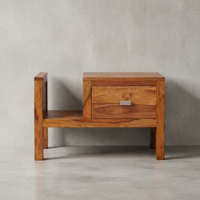 Nachttisch - Massivholz, Landhausstil, 60x30x40cm, Schublade & Ablage