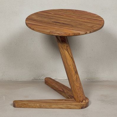 Beistelltisch - Rund Massivholz 50cm Höhe