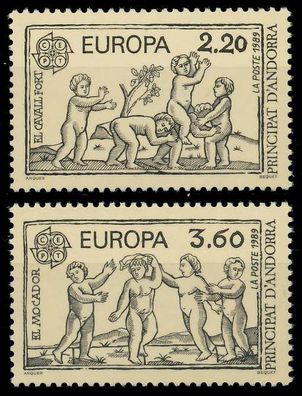 Andorra (FRANZ. POST) 1989 Nr 399-400 postfrisch X5CA572