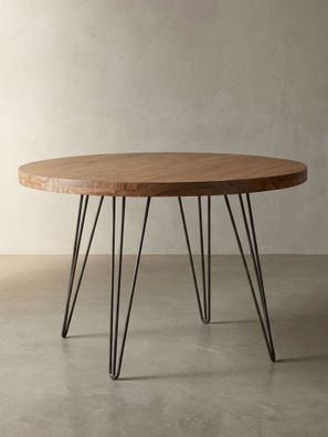 Esszimmertisch - Rund Massivholz 120cm Landhausstil