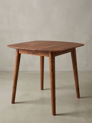 Esszimmertisch - Massivholz Braun 80x80cm Landhausstil robust