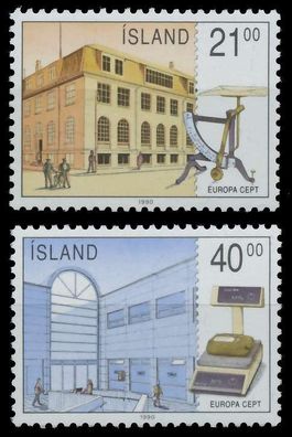 ISLAND 1990 Nr 726-727 postfrisch X5CF502