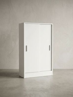 Aktenschrank - Holz, Weiß, 60x107,5x28,5cm, wasserabweisend & kratzfest, modern