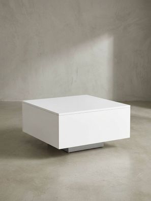 Couchtisch aus Holz, Puristisches Design, C-Form