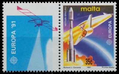 MALTA 1991 Nr 855Zf2 postfrisch WAAGR PAAR X5D329A