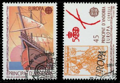 Andorra Spanische POST 1990-2000 Nr 226-227 gestempelt X5D8D9A