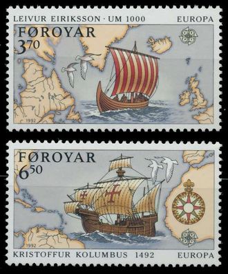 FÄRÖER 1992 Nr 231-232 postfrisch S2070AE