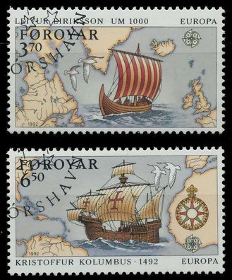 FÄRÖER 1992 Nr 231-232 gestempelt X5D8E52