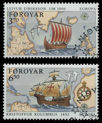 FÄRÖER 1992 Nr 231-232 gestempelt X5D8E5A