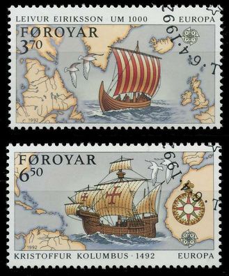 FÄRÖER 1992 Nr 231-232 gestempelt X5D8E5E