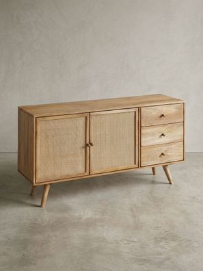 Sideboard - Mangoholz, robust, viel Stauraum