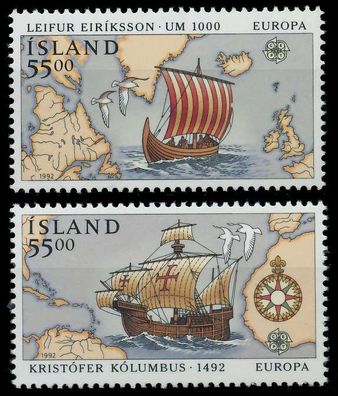 ISLAND 1992 Nr 762-763 postfrisch S207332