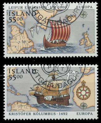ISLAND 1992 Nr 762-763 gestempelt X5D90EE