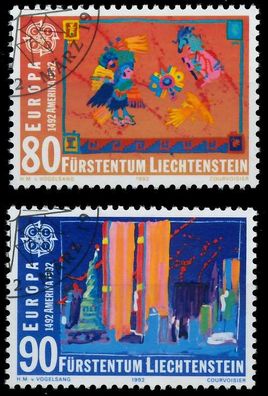 Liechtenstein 1992 Nr 1033-1034 gestempelt X5D9196
