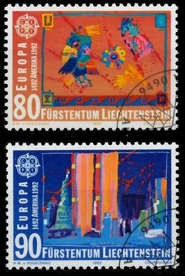 Liechtenstein 1992 Nr 1033-1034 gestempelt X5D919E