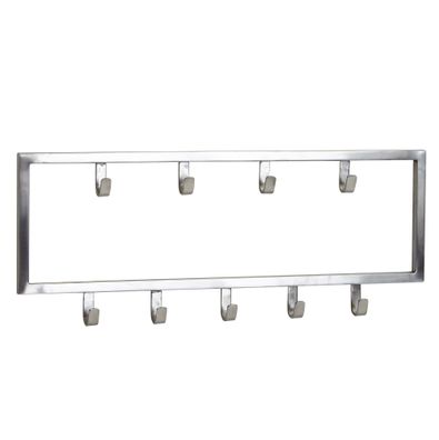Wandgarderobe Metall Silber Modern poliert