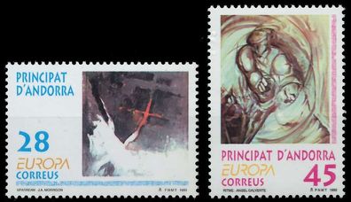 Andorra Spanische POST 1990-2000 Nr 232-233 postfrisch S20A8DE