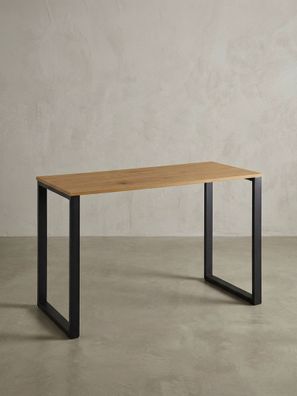 Schreibtisch - Eiche, 120x60x76cm, Metallbeine, robust & vielseitig