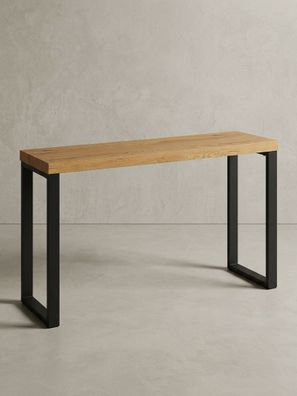 Konsolentisch - Eicheoptik, große Ablagefläche, modern
