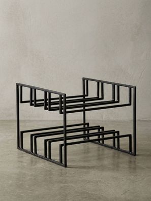 Weinregal Eisen Modern Stil für 6 Flaschen stehend