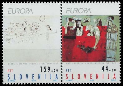 Slowenien 1993 Nr 48-49 postfrisch WAAGR PAAR S20AE86